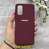 قاب گوشی Galaxy S20 سامسونگ سیلیکونی اورجینال پاک کنی درجه یک زیربسته زرشکی کد 90409