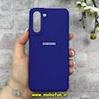قاب گوشی Galaxy S21 سامسونگ سیلیکونی اورجینال پاک کنی درجه یک زیربسته بنفش تیره کد 90438