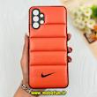 قاب گوشی Galaxy A13 4G سامسونگ پافر چرمی فانتزی Hard محافظ لنز دار طرح نایکی NIKE کد 77156