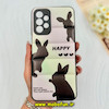 قاب گوشی Galaxy A23 سامسونگ پافر چرمی فانتزی Hard محافظ لنز دار طرح خرگوشی کد 77165