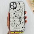 قاب گوشی iPhone 11 Pro آیفون طرح دار پافر چرمی محافظ لنز دار آبرنگی کد 77174