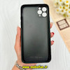قاب گوشی iPhone 11 Pro Max آیفون طرح دار پافر چرمی محافظ لنز دار آبرنگی کد 77176