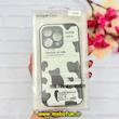 قاب گوشی iPhone 14 Pro آیفون طرح دار پافر چرمی محافظ لنز دار MILK کد 77182