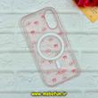 قاب گوشی iPhone 16 آیفون پشت مات اورجینال PC Case سخت HARD طرح مگ سیف فانتزی پاپیون و آلبالو کد 77186