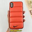 قاب گوشی iPhone X / iPhone XS آیفون طرح دار پافر چرمی محافظ لنز دار نایکی NIKE کد 77187