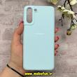قاب گوشی Galaxy S21 Plus سامسونگ سیلیکونی اورجینال پاک کنی درجه یک زیربسته آبی روشن کد 90455