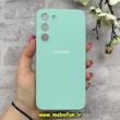 قاب گوشی Galaxy S23 Plus سامسونگ سیلیکونی اورجینال پاک کنی درجه یک زیربسته سبزآبی کد 90470