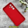 قاب گوشی Galaxy S24 FE سامسونگ سیلیکونی اورجینال پاک کنی درجه یک زیربسته قرمز کد 90477