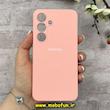 قاب گوشی Galaxy S25 سامسونگ سیلیکونی اورجینال پاک کنی درجه یک زیربسته صورتی روشن کد 90497
