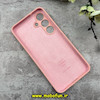 قاب گوشی Galaxy S25 سامسونگ سیلیکونی اورجینال پاک کنی درجه یک زیربسته صورتی روشن کد 90497
