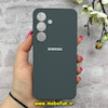 قاب گوشی Galaxy S25 سامسونگ سیلیکونی اورجینال پاک کنی درجه یک زیربسته خاکستری کد 90500