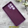 قاب گوشی Galaxy S25 Ultra سامسونگ سیلیکونی اورجینال پاک کنی درجه یک زیربسته بنفش کد 90507