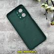 قاب گوشی Honor X7A آنر سیلیکونی اورجینال پاک کنی درجه یک زیربسته سبز تیره کد 90547