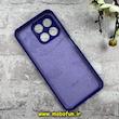 قاب گوشی Honor X8A آنر سیلیکونی اورجینال پاک کنی درجه یک زیربسته بنفش تیره کد 90585