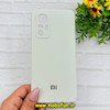 قاب گوشی Xiaomi 12 Lite شیائومی سیلیکونی اورجینال پاک کنی درجه یک زیربسته محافظ لنز دار سفید کد 90648
