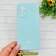قاب گوشی Xiaomi 12 Lite شیائومی سیلیکونی اورجینال پاک کنی درجه یک زیربسته محافظ لنز دار آبی روشن کد 90653