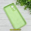 قاب گوشی Xiaomi 12 Lite شیائومی سیلیکونی اورجینال پاک کنی درجه یک زیربسته محافظ لنز دار سبز مغز پسته ای کد 90655