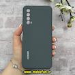 قاب گوشی Huawei Y7A هوآوی سیلیکونی اورجینال پاک کنی درجه یک زیر بسته محافظ لنزدار خاکستری کد 90683