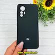 قاب گوشی Redmi Note 12S شیائومی سیلیکونی اورجینال پاک کنی درجه یک زیربسته محافظ لنز دار مشکی کد 90740