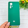 قاب گوشی Redmi Note 12S شیائومی سیلیکونی اورجینال پاک کنی درجه یک زیربسته محافظ لنز دار سبز تیره کد 90747