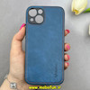 قاب گوشی iPhone 13 آیفون اورجینال برند DADOO دادوو 2026 طرح دوخت HARD چرمی آبی فولادی کد 90852