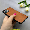 قاب گوشی iPhone 13 آیفون اورجینال برند DADOO دادوو 2026 طرح دوخت HARD چرمی عسلی کد 90853
