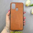 قاب گوشی Galaxy M31 / Galaxy M31 Prime سامسونگ اورجینال برند DADOO دادوو 2026 طرح دوخت HARD چرمی عسلی کد 90858