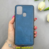 قاب گوشی Galaxy M31 / Galaxy M31 Prime سامسونگ اورجینال برند DADOO دادوو 2026 طرح دوخت HARD چرمی آبی فولادی کد 90859