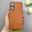 قاب گوشی Redmi 13C / Poco C65 شیائومی اورجینال برند DADOO دادوو 2026 طرح دوخت HARD چرمی محافظ لنزدار عسلی کد 90890