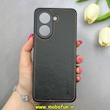 قاب گوشی Redmi A5 / Poco C71 شیائومی اورجینال برند DADOO دادوو 2026 طرح دوخت HARD چرمی محافظ لنزدار مشکی کد 90896