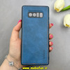 قاب گوشی Galaxy Note 8 سامسونگ اورجینال برند DADOO دادوو 2026 طرح دوخت HARD چرمی محافظ لنزدار آبی فولادی کد 90903