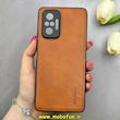 قاب گوشی Redmi Note 10 Pro 4G / Redmi Note 10 Pro Max شیائومی اورجینال برند DADOO دادوو 2026 طرح دوخت HARD چرمی محافظ لنزدار عسلی کد 90910