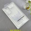 قاب گوشی Galaxy A16 سامسونگ اورجینال یونیک کیس Unique Case لاکچری شفاف نگین دار کرومی طرح پروانه کد 90965