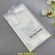 قاب گوشی Galaxy A16 سامسونگ اورجینال یونیک کیس Unique Case لاکچری شفاف نگین دار کرومی طرح پروانه کد 90967