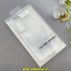 قاب گوشی Galaxy A36 / A56 سامسونگ اورجینال یونیک کیس Unique Case لاکچری شفاف نگین دار کرومی طرح پروانه کد 90970