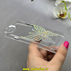 قاب گوشی iPhone 7 / iPhone 8 / iPhone SE 2020 / iPhone SE 2022 آیفون اورجینال یونیک کیس Unique Case لاکچری شفاف نگین دار کرومی طرح پروانه کد 90976