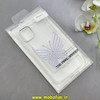 قاب گوشی iPhone 11 آیفون اورجینال یونیک کیس Unique Case لاکچری شفاف نگین دار کرومی طرح پروانه کد 90979