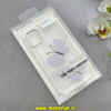 قاب گوشی iPhone 11 آیفون اورجینال یونیک کیس Unique Case لاکچری شفاف نگین دار کرومی طرح پروانه کد 90980