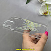 قاب گوشی iPhone 11 Pro Max آیفون اورجینال یونیک کیس Unique Case لاکچری شفاف نگین دار کرومی طرح پروانه کد 90982