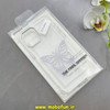 قاب گوشی iPhone 12 Pro Max آیفون اورجینال یونیک کیس Unique Case لاکچری شفاف نگین دار کرومی طرح پروانه کد 90987