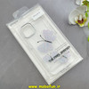 قاب گوشی iPhone 13 / iPhone 14 آیفون اورجینال یونیک کیس Unique Case لاکچری شفاف نگین دار کرومی طرح پروانه کد 90989