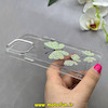 قاب گوشی iPhone 13 Pro Max آیفون اورجینال یونیک کیس Unique Case لاکچری شفاف نگین دار کرومی طرح پروانه کد 90991