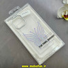 قاب گوشی iPhone 13 Pro Max آیفون اورجینال یونیک کیس Unique Case لاکچری شفاف نگین دار کرومی طرح پروانه کد 90993