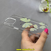 قاب گوشی iPhone 15 آیفون اورجینال یونیک کیس Unique Case لاکچری شفاف نگین دار کرومی طرح پروانه کد 90994