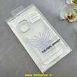 قاب گوشی iPhone 15 آیفون اورجینال یونیک کیس Unique Case لاکچری شفاف نگین دار کرومی طرح پروانه کد 90995