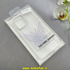 قاب گوشی iPhone 15 Pro Max آیفون اورجینال یونیک کیس Unique Case لاکچری شفاف نگین دار کرومی طرح پروانه کد 90998