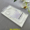 قاب گوشی iPhone 16 آیفون اورجینال یونیک کیس Unique Case لاکچری شفاف نگین دار کرومی طرح پروانه کد 90999