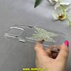 قاب گوشی iPhone 16 Pro Max آیفون اورجینال یونیک کیس Unique Case لاکچری شفاف نگین دار کرومی طرح پروانه کد E20-91004