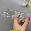 قاب گوشی iPhone X / iPhone XS آیفون اورجینال یونیک کیس Unique Case لاکچری شفاف نگین دار کرومی طرح پروانه کد 91007