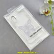 قاب گوشی iPhone X / iPhone XS آیفون اورجینال یونیک کیس Unique Case لاکچری شفاف نگین دار کرومی طرح پروانه کد 91007